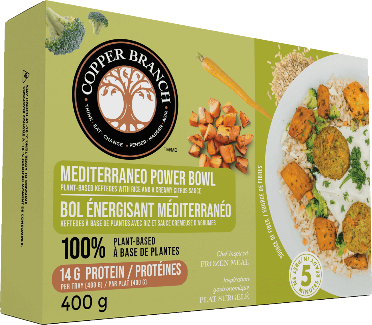 Mediterraneo power bowl chef inspired frozen meal